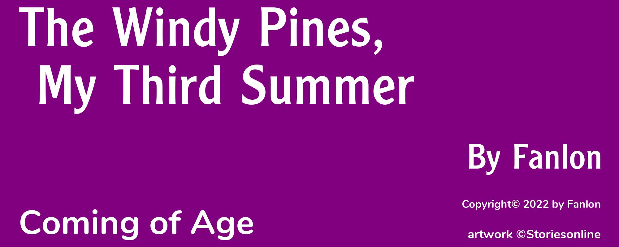 The Windy Pines, My Third Summer - Cover