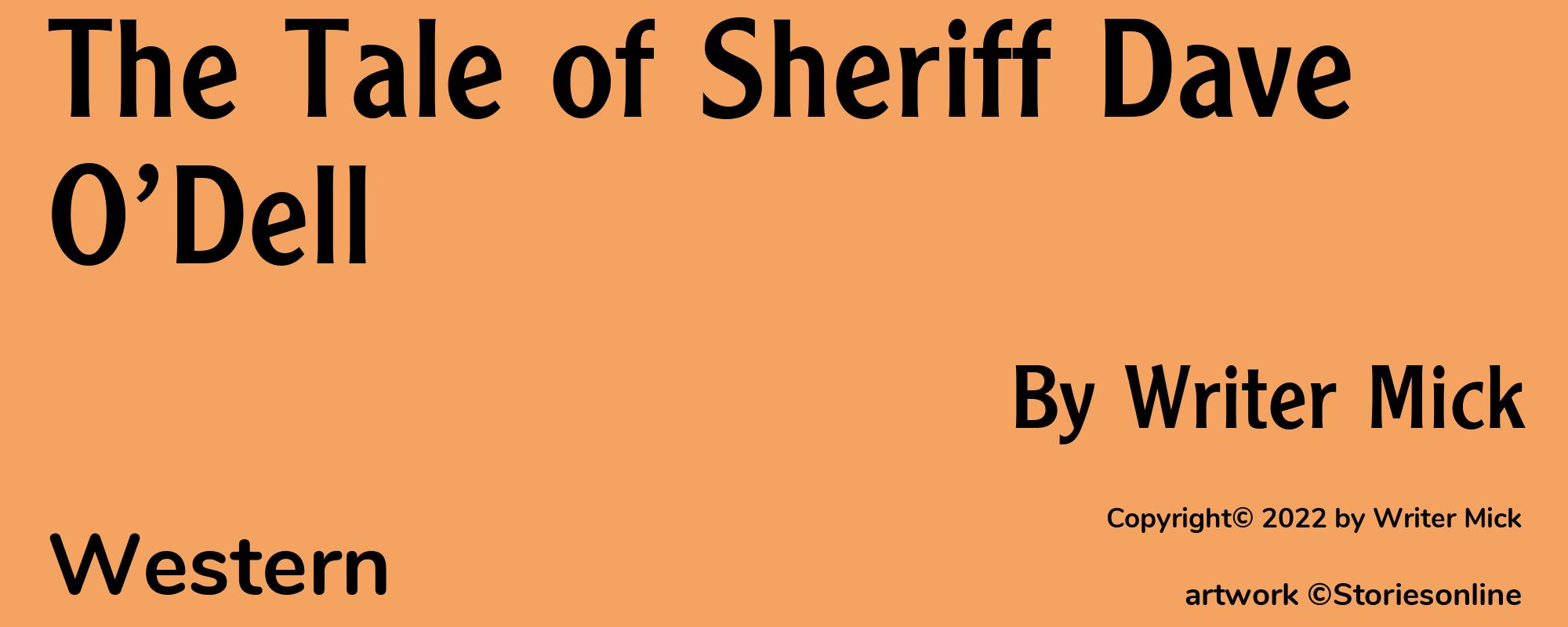 The Tale of Sheriff Dave O’Dell - Cover