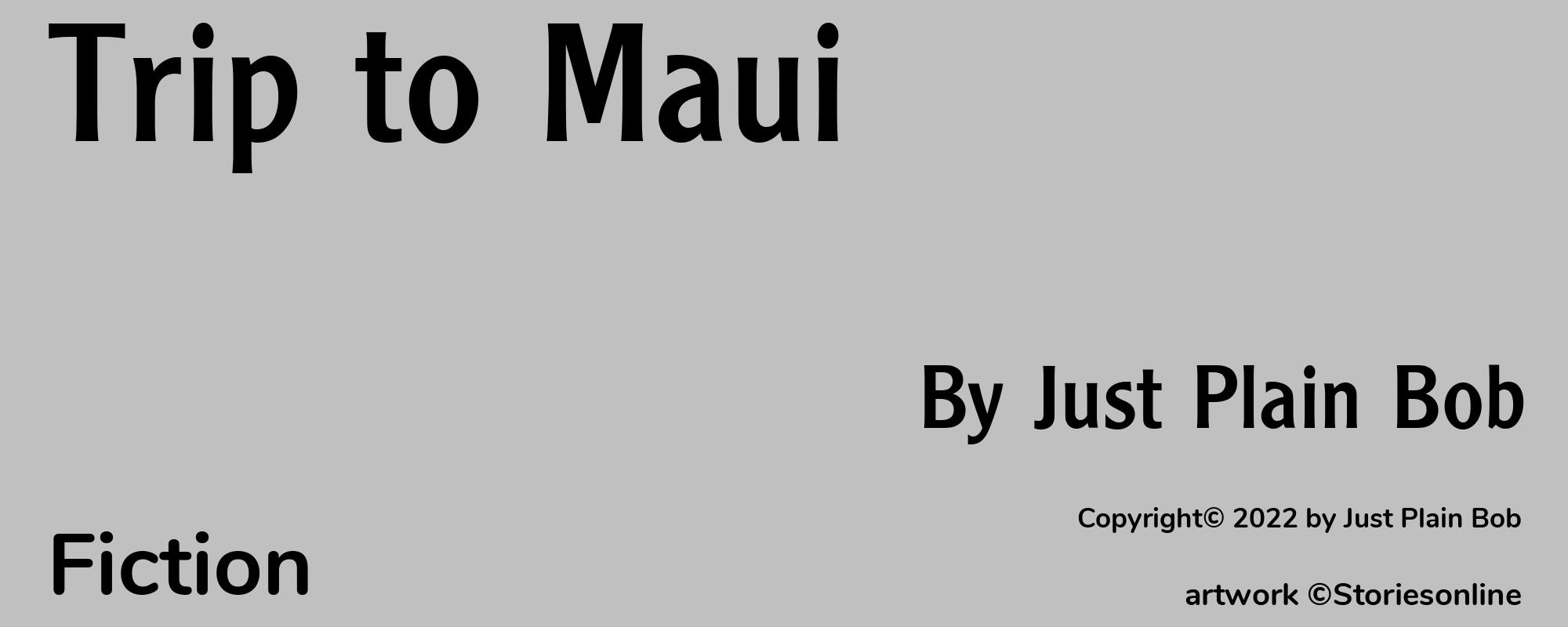 Trip to Maui - Cover