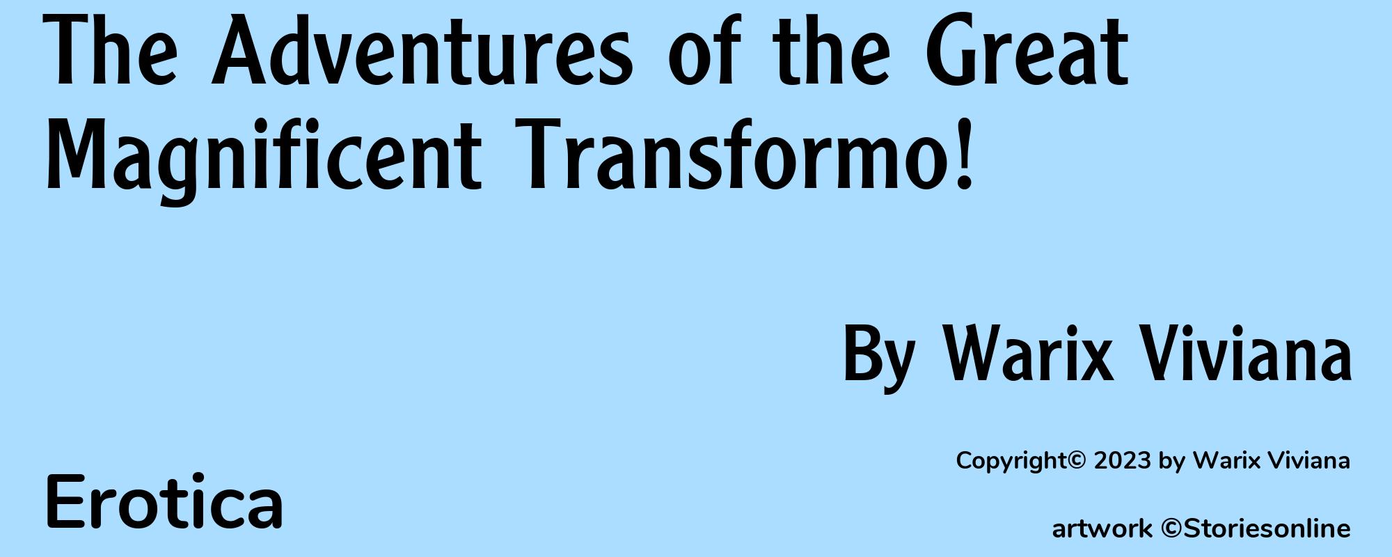 The Adventures of the Great Magnificent Transformo! - Cover