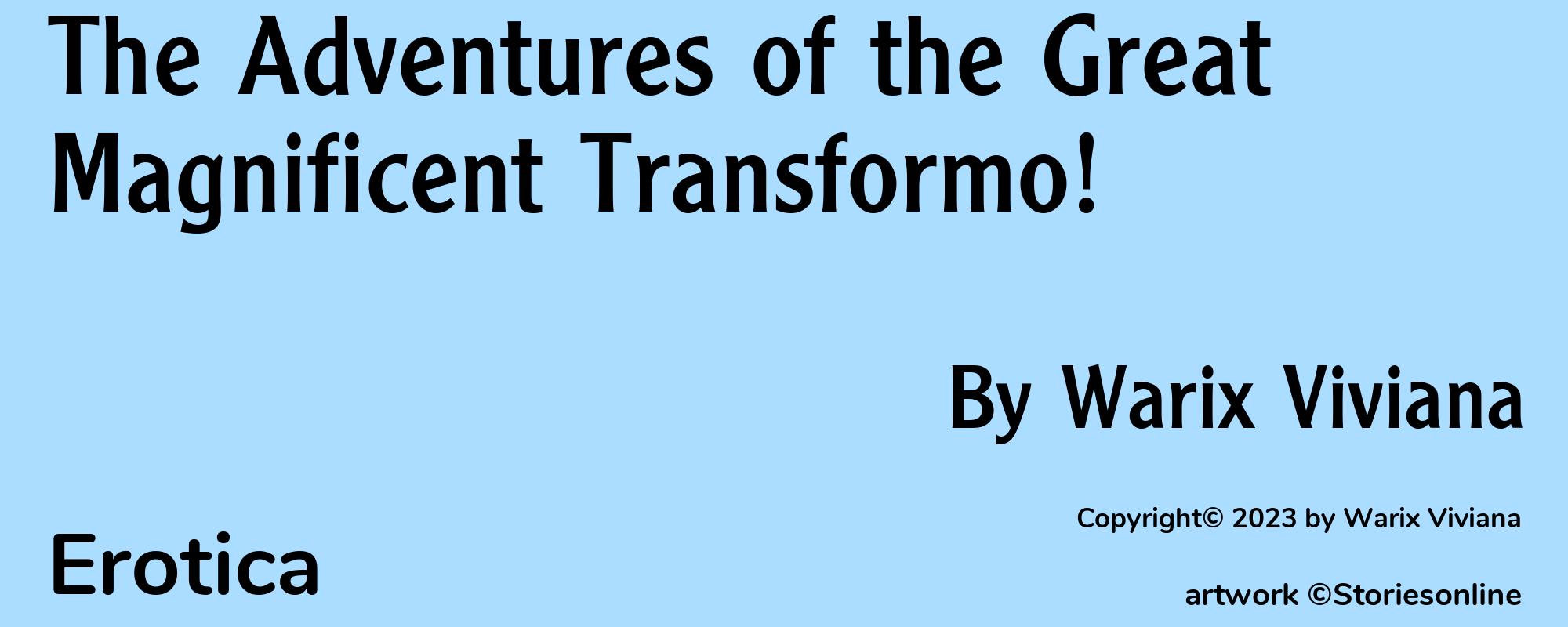 The Adventures of the Great Magnificent Transformo! - Cover