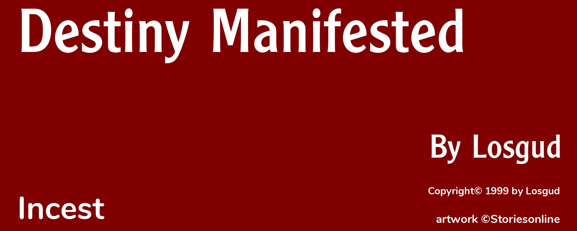 Destiny Manifested - Cover