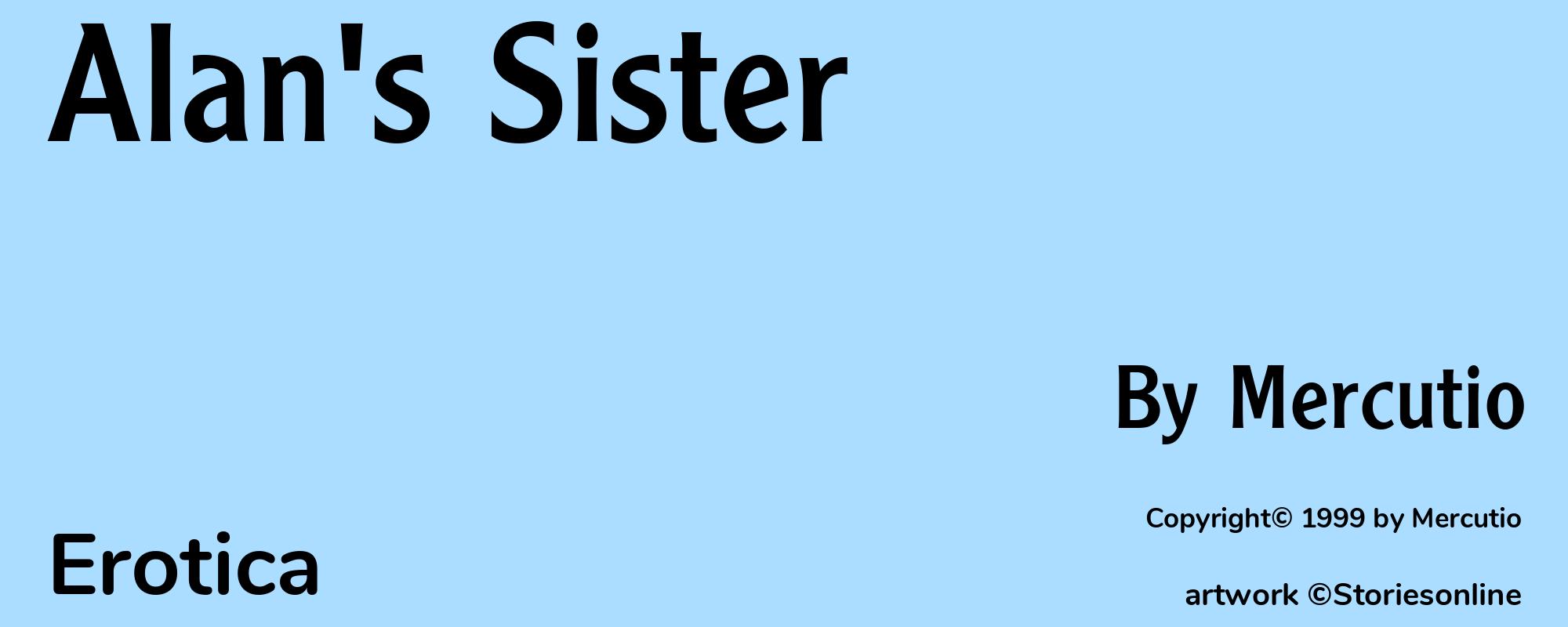 Alan's Sister - Cover