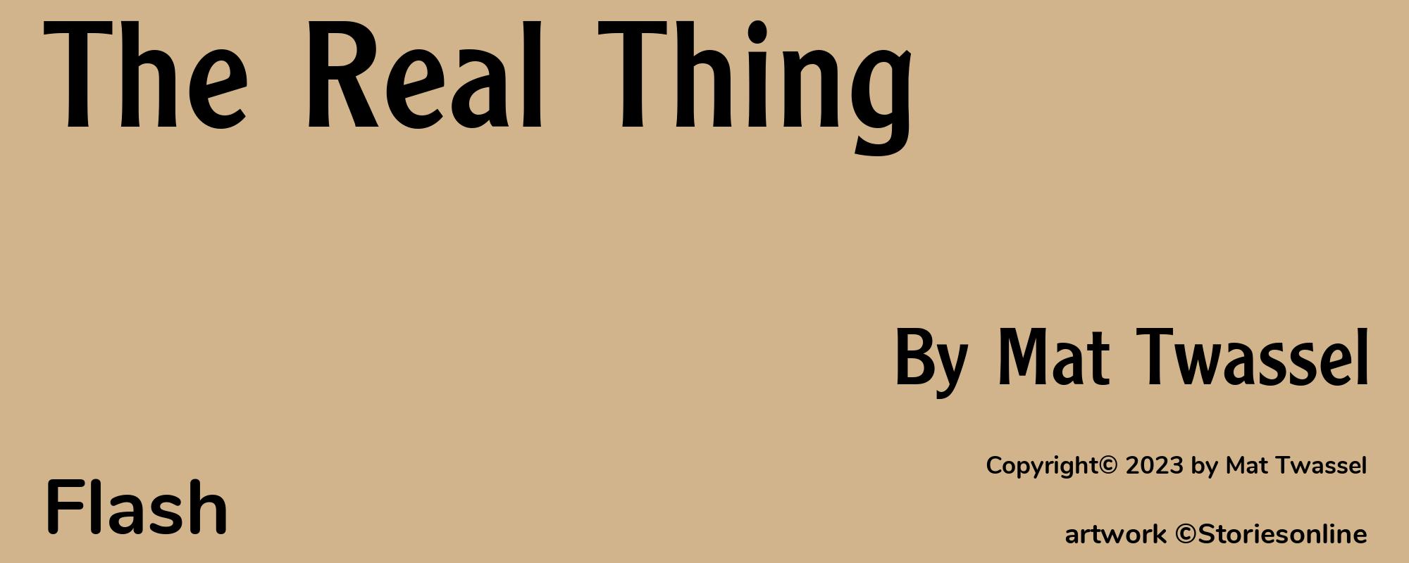 The Real Thing - Cover