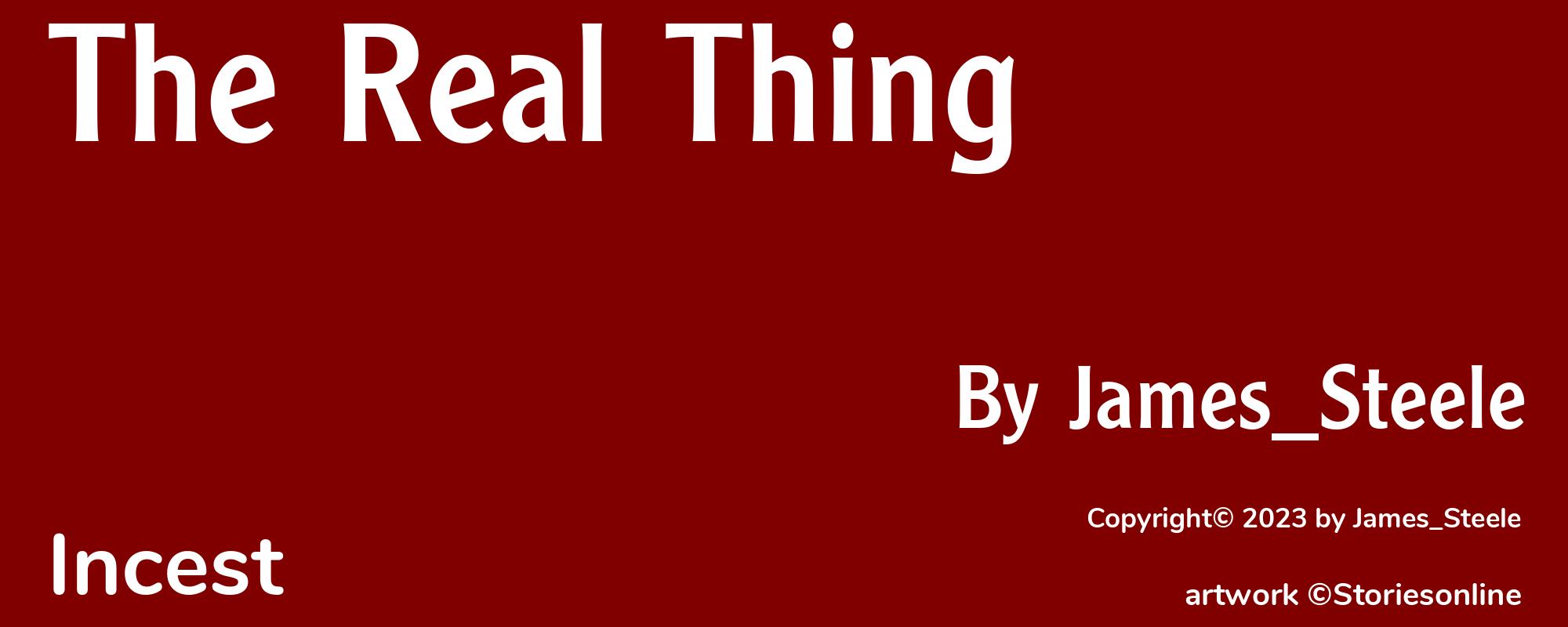 The Real Thing - Cover
