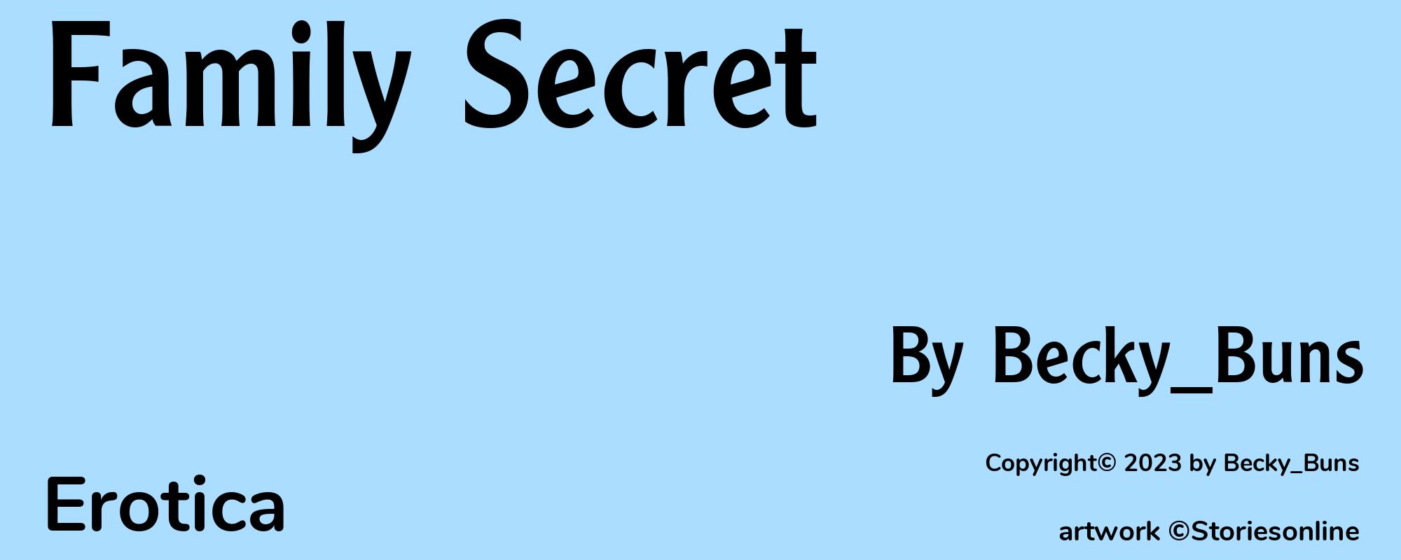 Family Secret - Cover