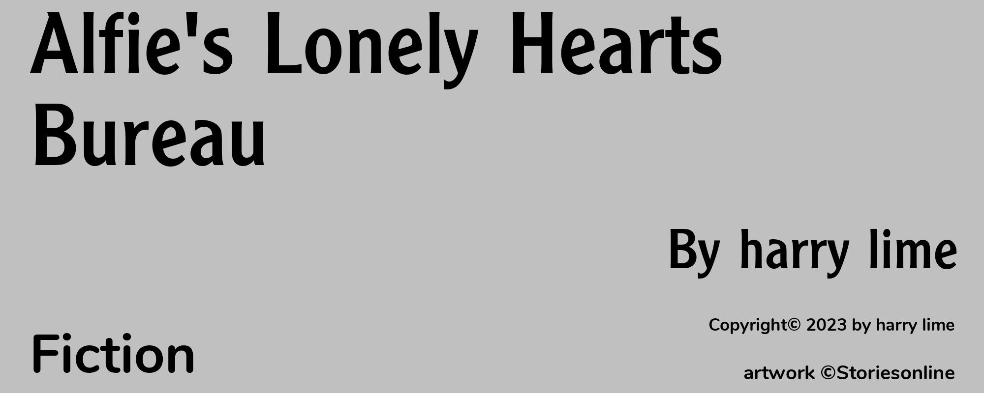 Alfie's Lonely Hearts Bureau - Cover