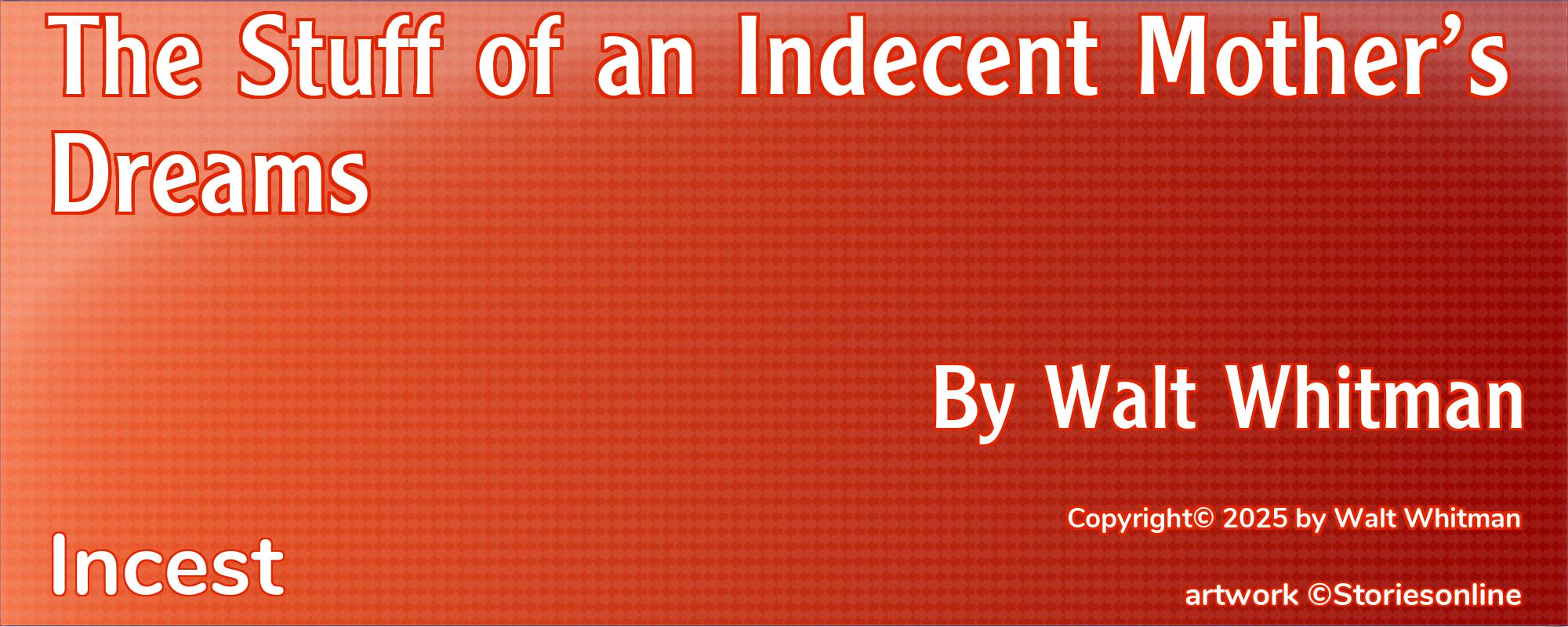 The Stuff of an Indecent Mother’s Dreams - Cover
