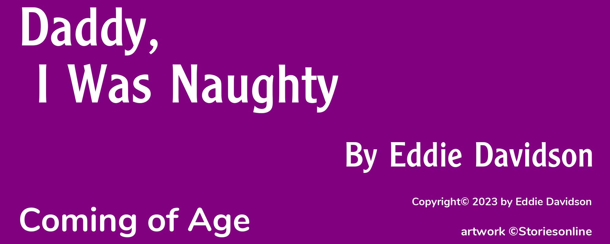 Daddy, I Was Naughty - Cover