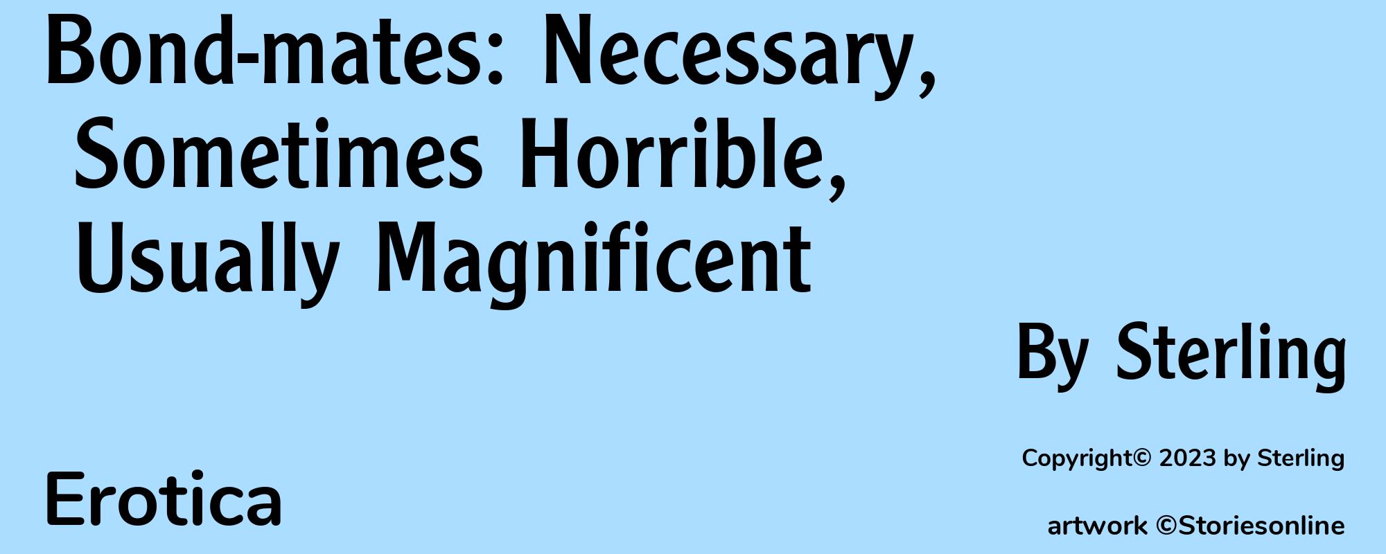 Bond-mates: Necessary, Sometimes Horrible, Usually Magnificent - Cover