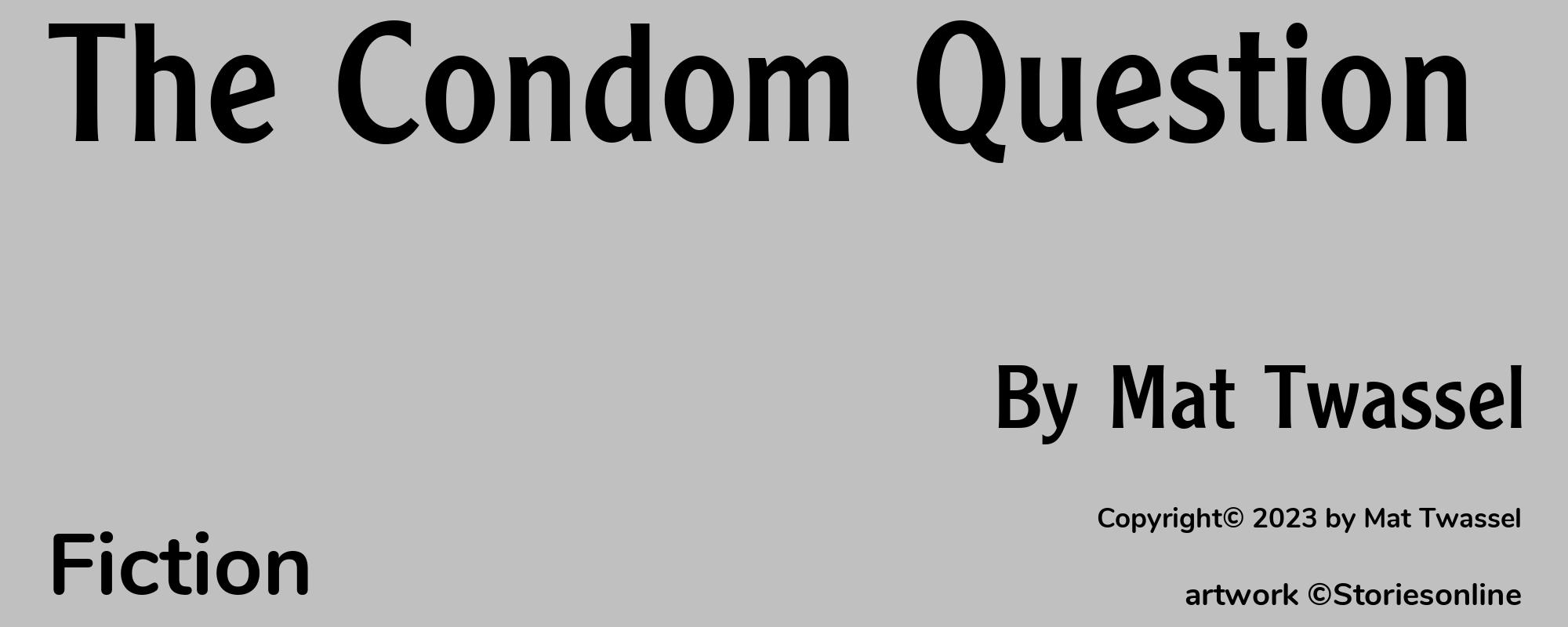 The Condom Question - Cover