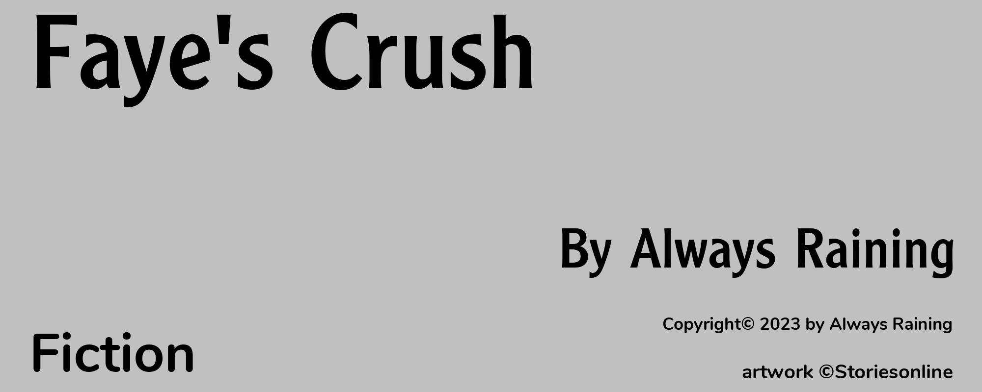 Faye's Crush - Cover