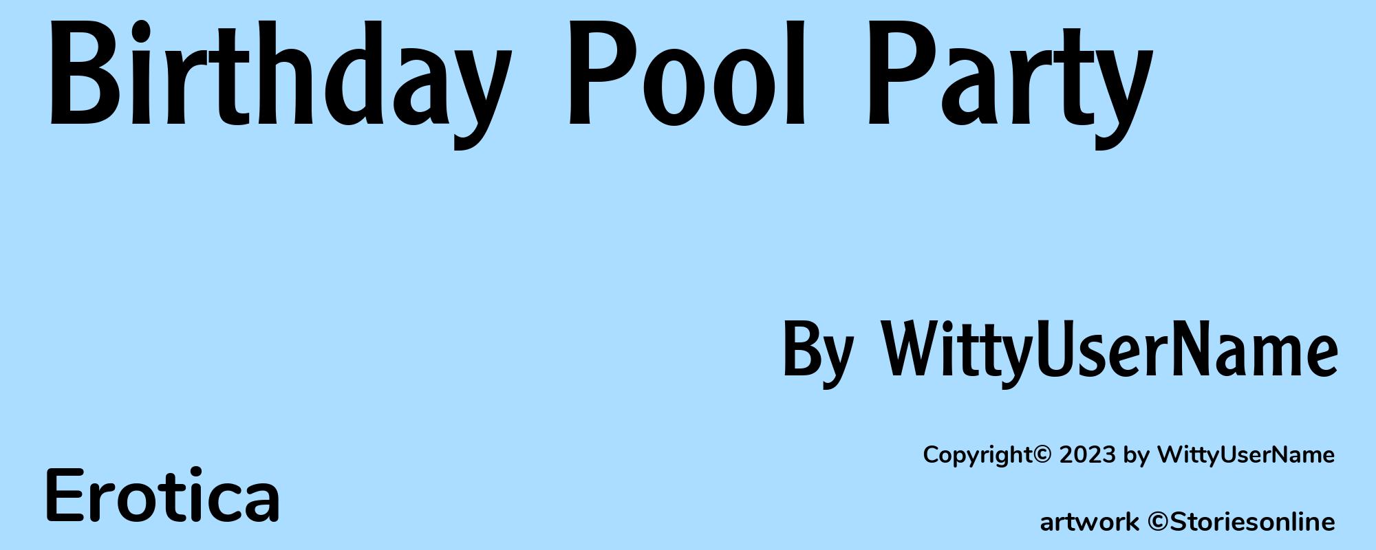 Birthday Pool Party - Cover