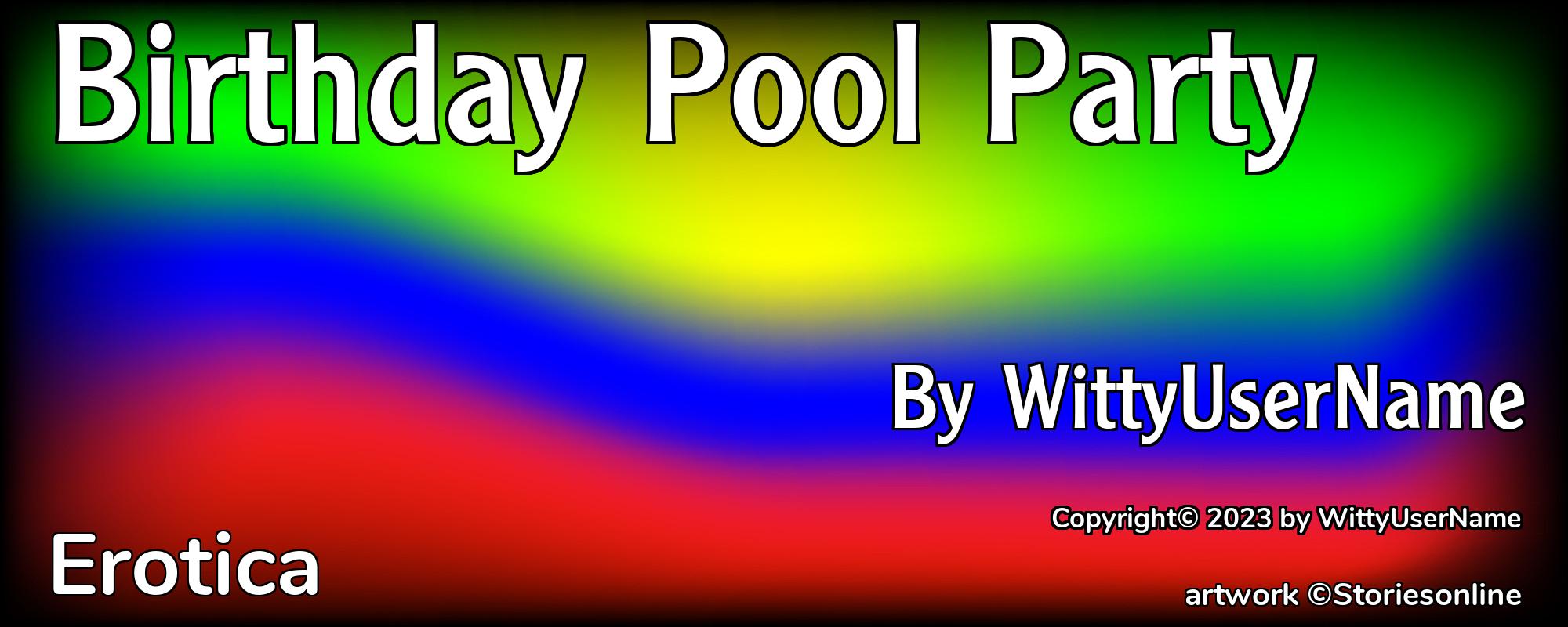 Birthday Pool Party - Cover