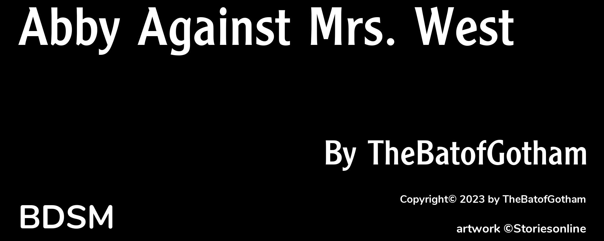 Abby Against Mrs. West - Cover