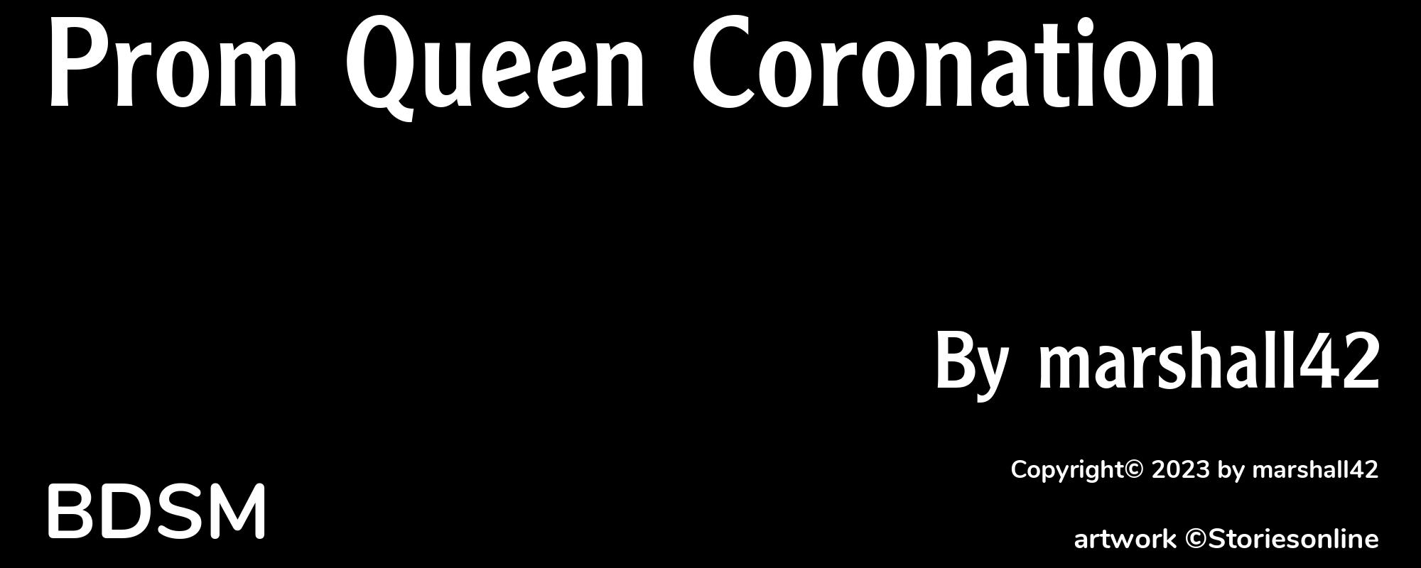 Prom Queen Coronation - Cover