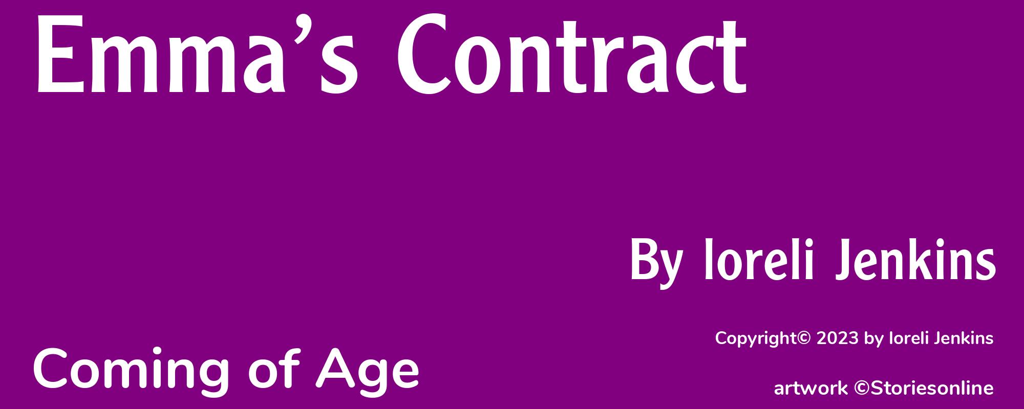 Emma’s Contract - Cover