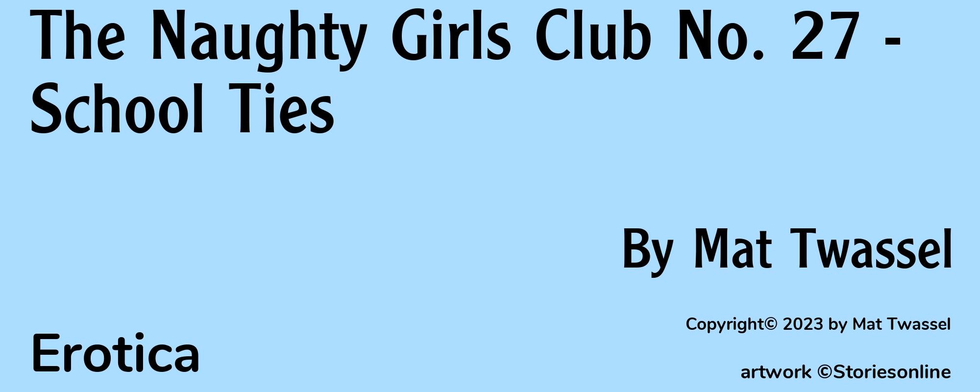 The Naughty Girls Club No. 27 - School Ties - Cover