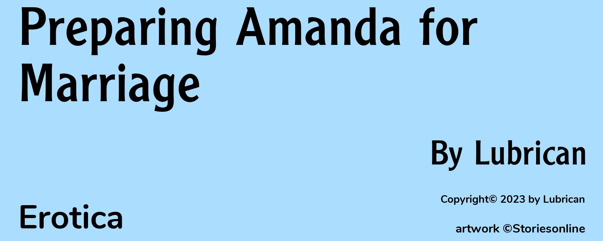 Preparing Amanda for Marriage - Cover