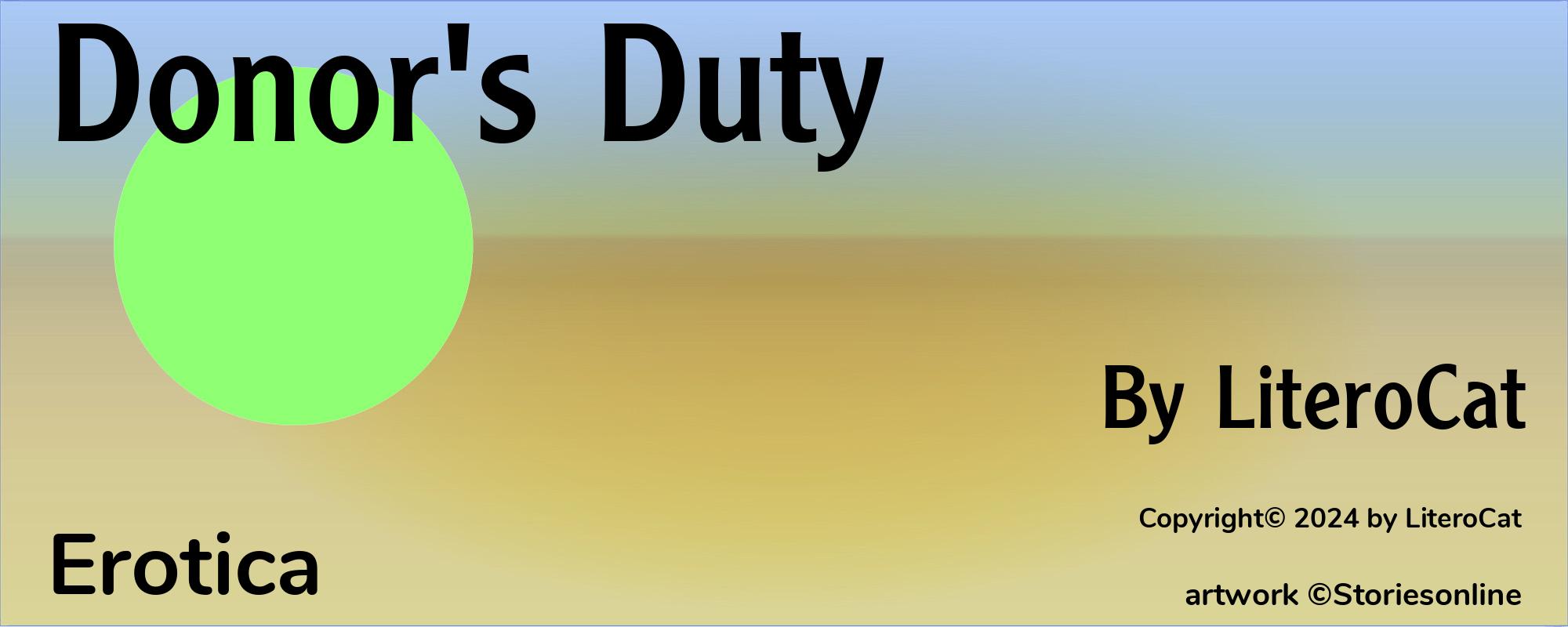 Donor's Duty - Cover