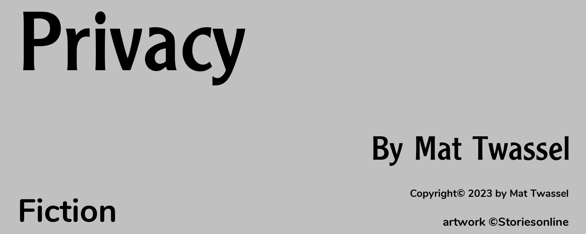 Privacy - Cover