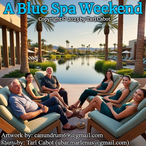 A Blue Spa Weekend  - Cover