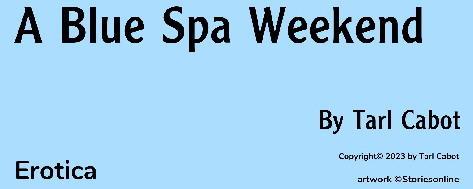 A Blue Spa Weekend  - Cover