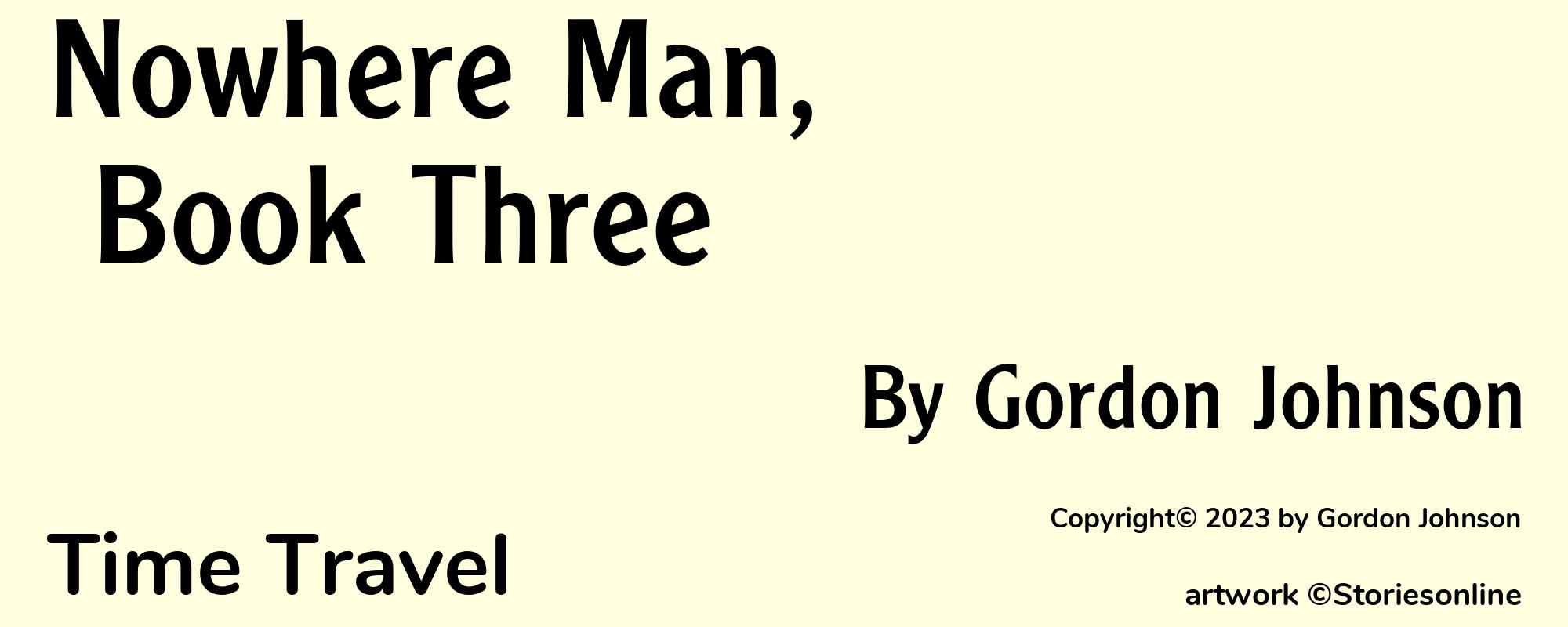 Nowhere Man, Book Three - Cover