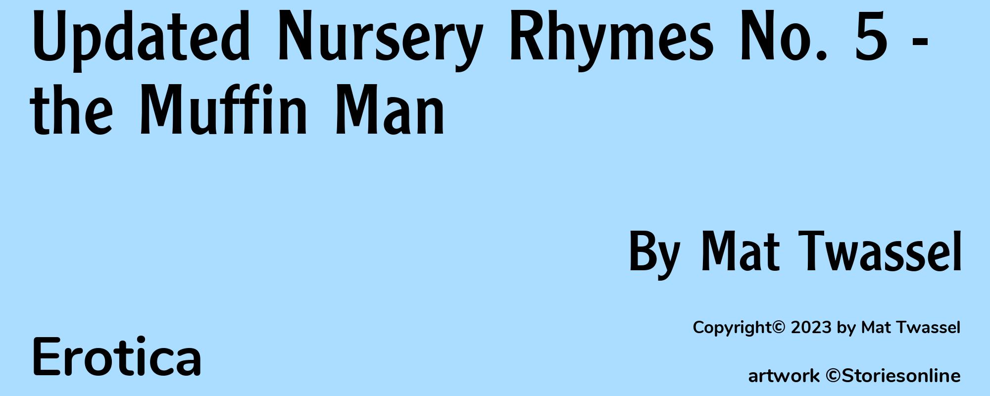 Updated Nursery Rhymes No. 5 - the Muffin Man - Cover