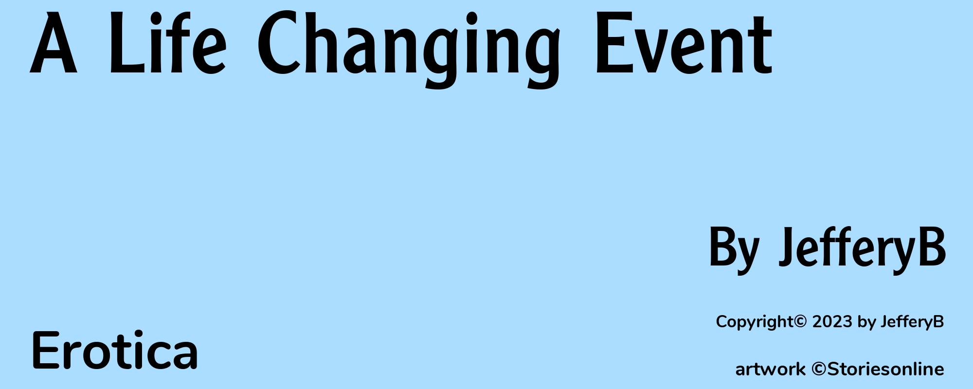 A Life Changing Event - Cover