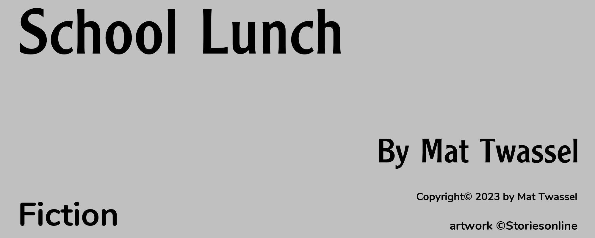 School Lunch - Cover