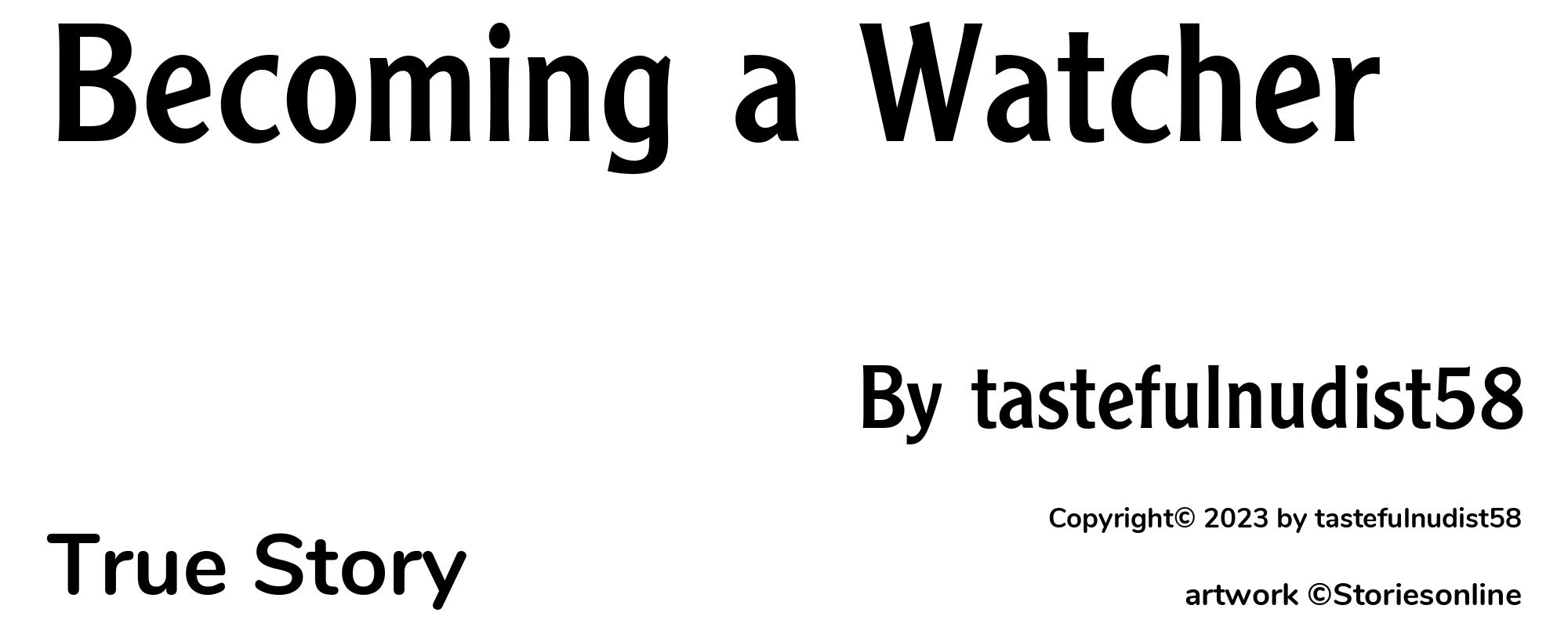 Becoming a Watcher - Cover