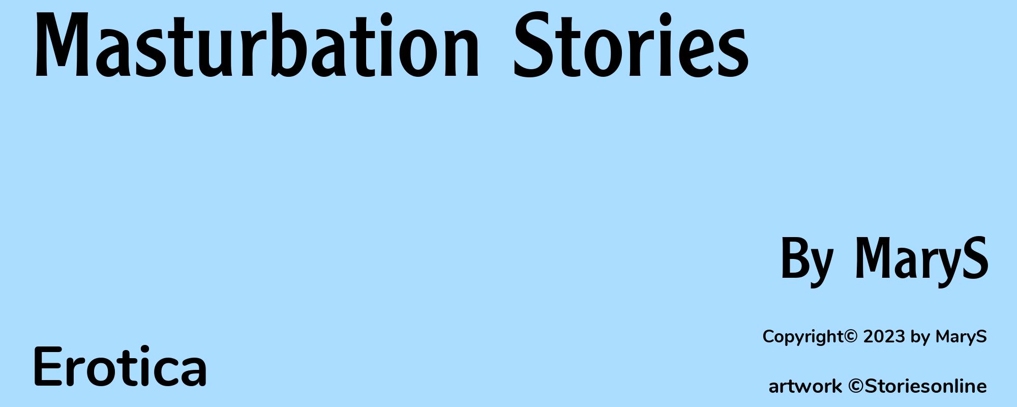 Masturbation Stories - Cover