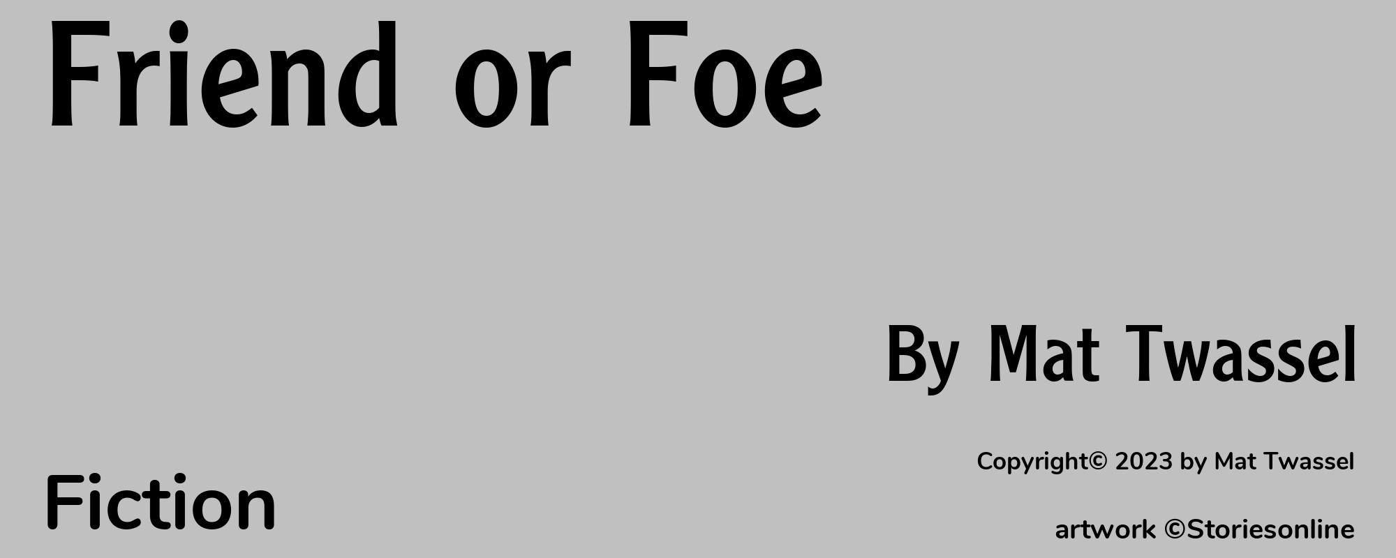 Friend or Foe - Cover