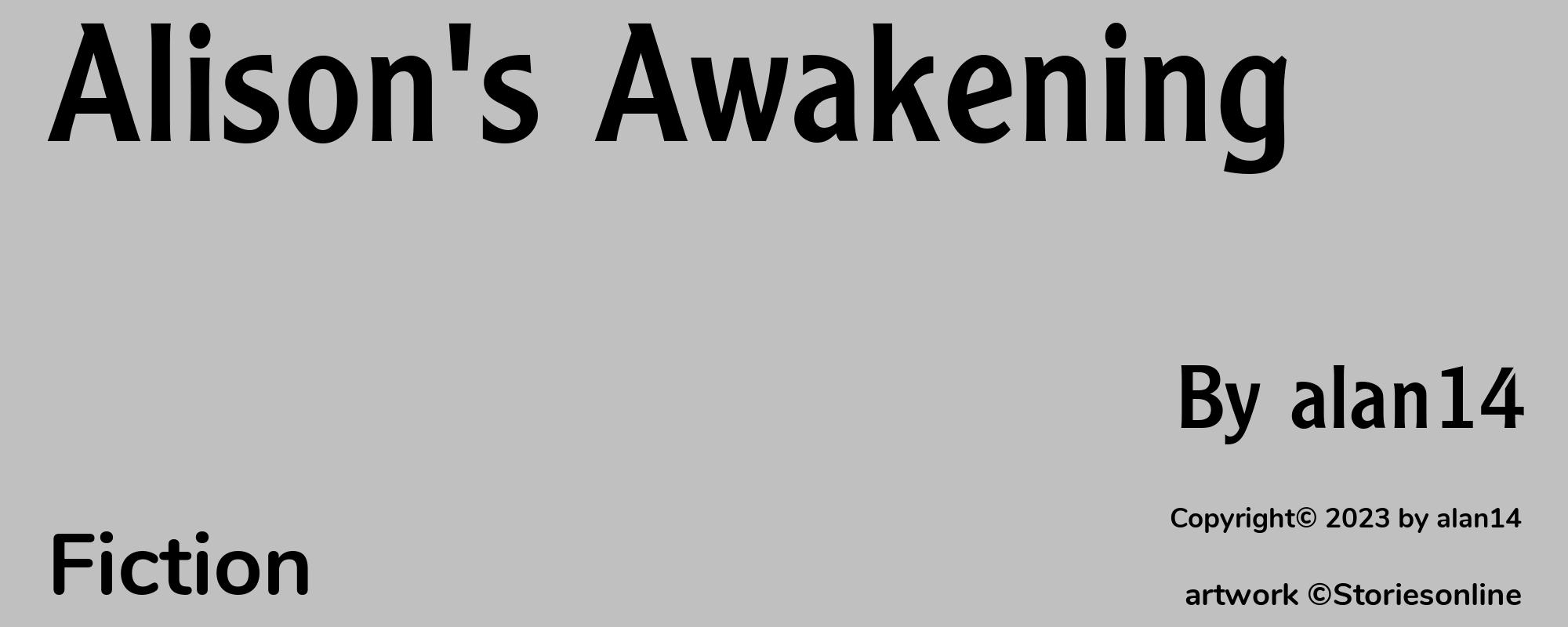 Alison's Awakening - Cover