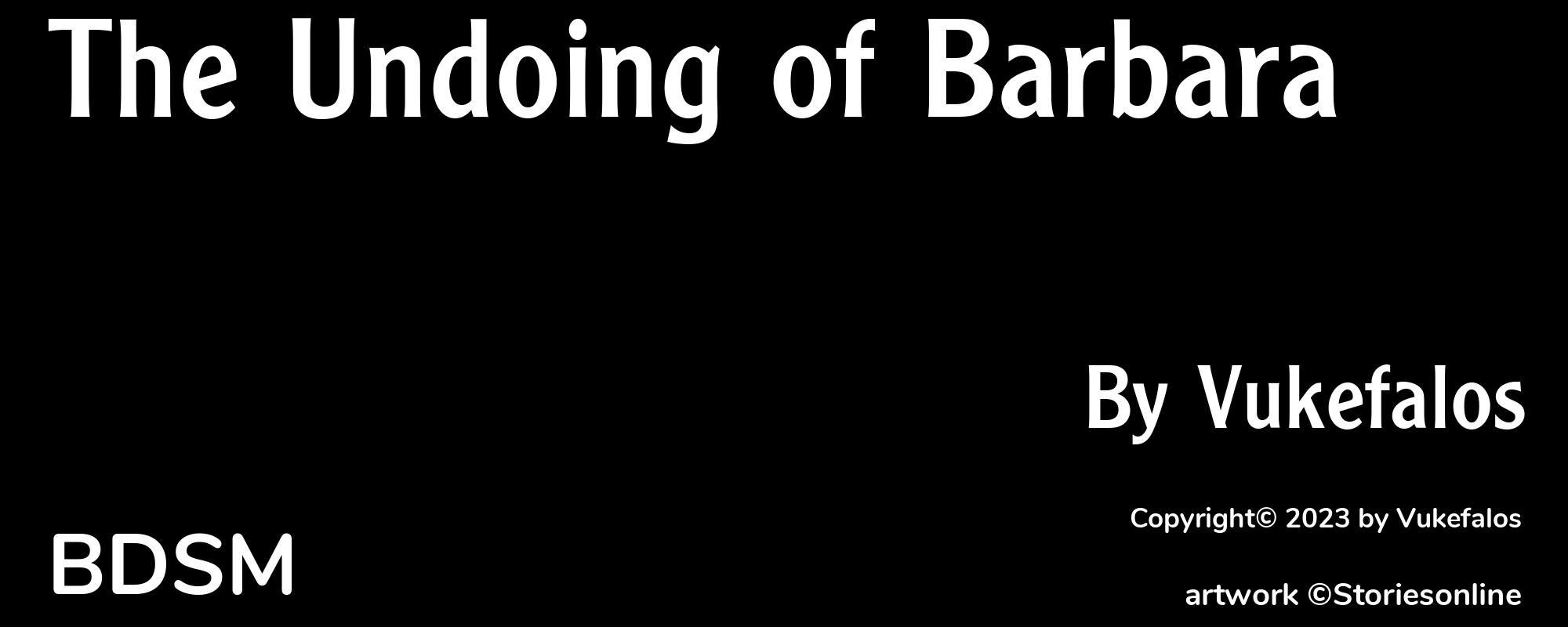 The Undoing of Barbara - Cover