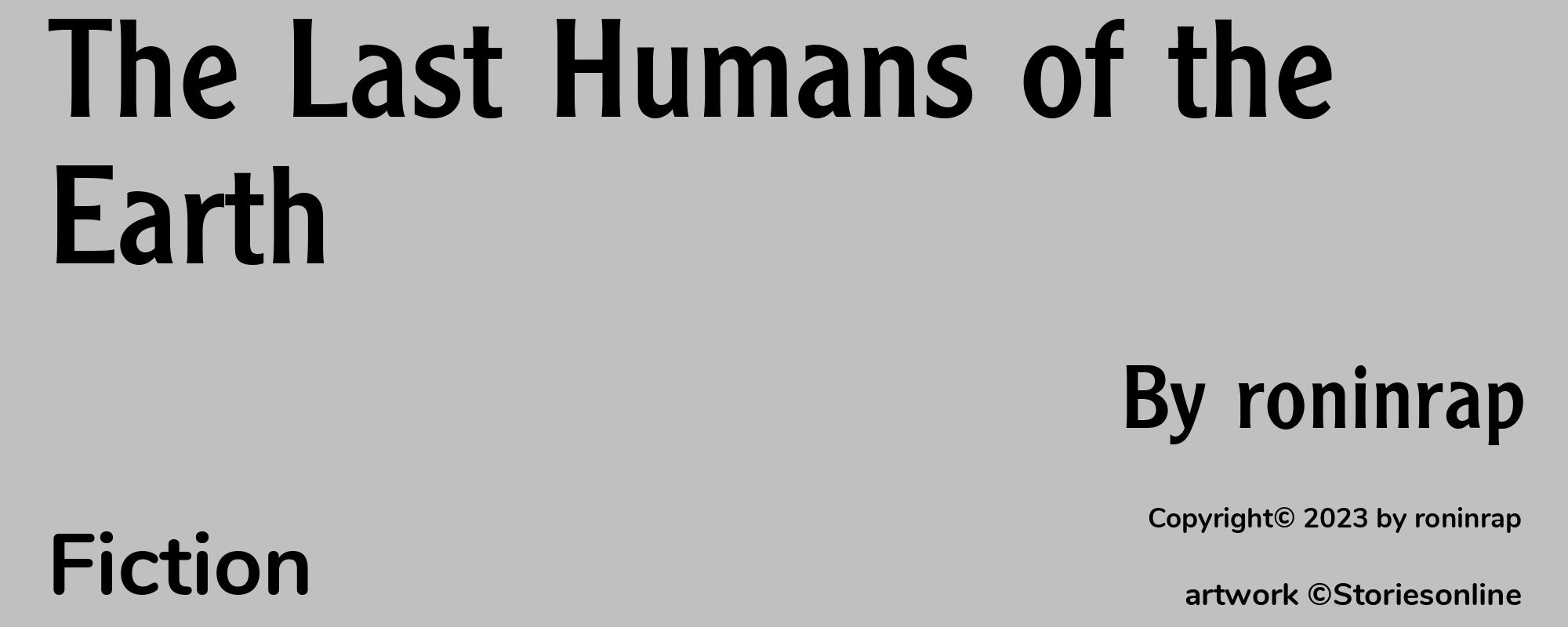The Last Humans of the Earth - Cover