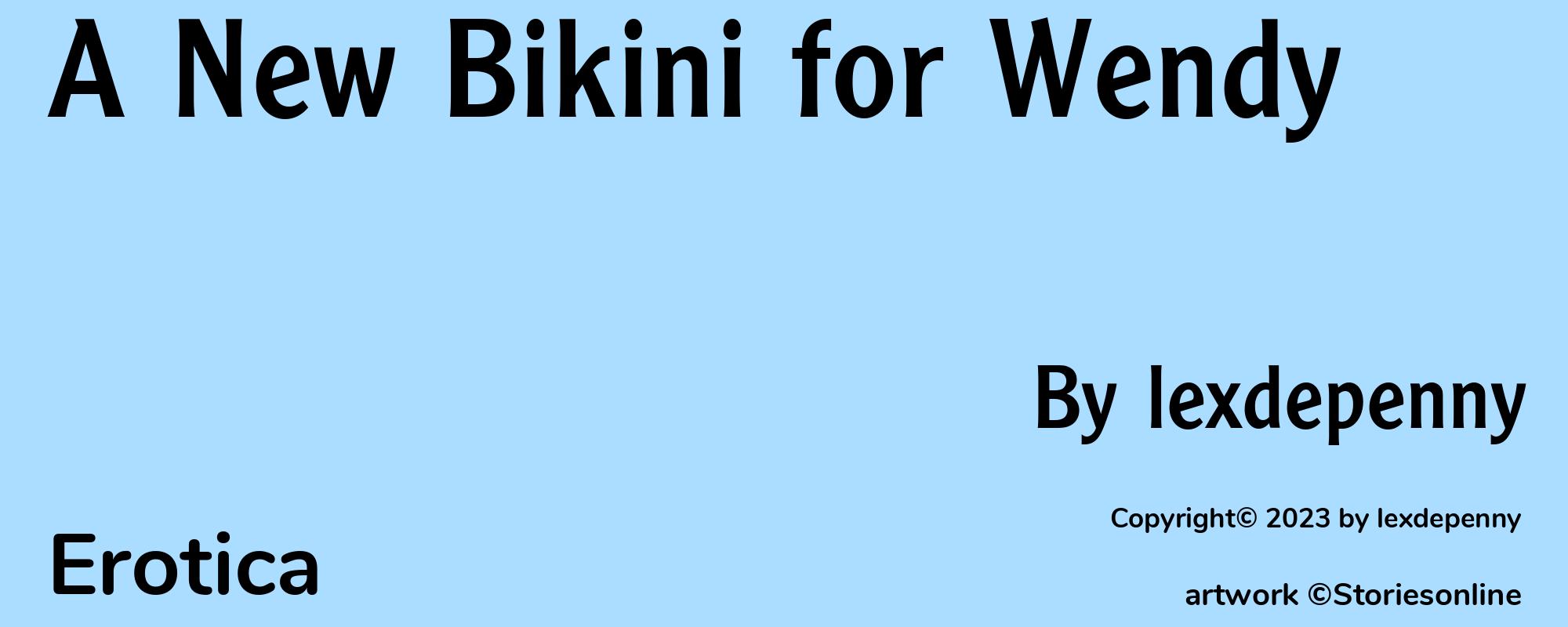 A New Bikini for Wendy - Cover