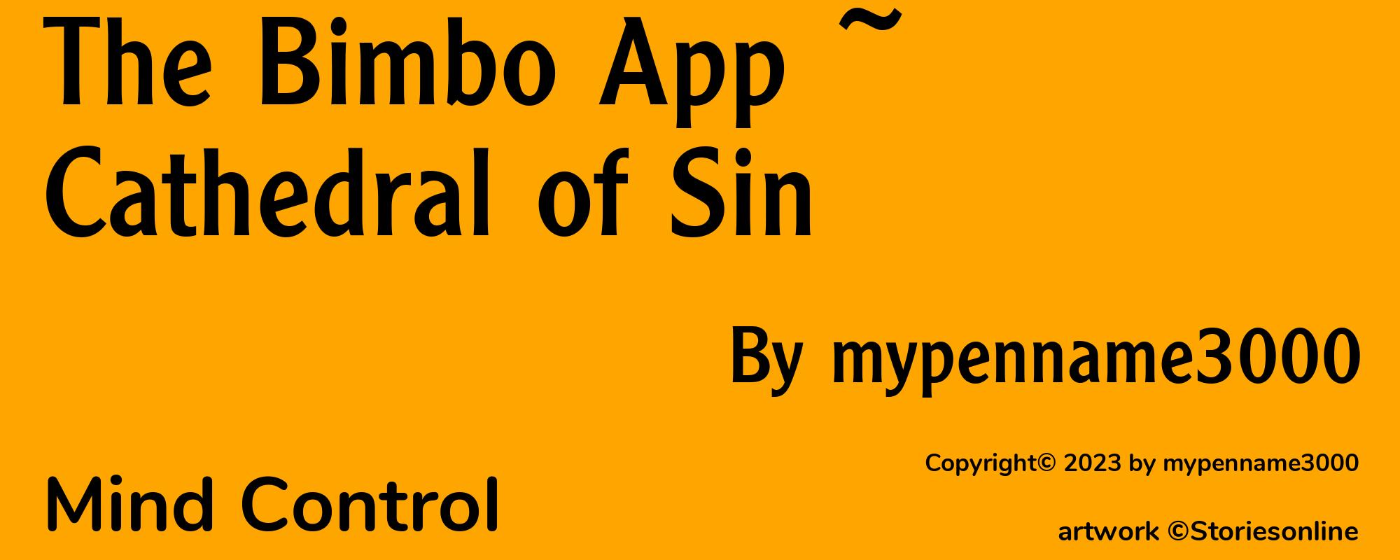The Bimbo App ~ Cathedral of Sin - Cover