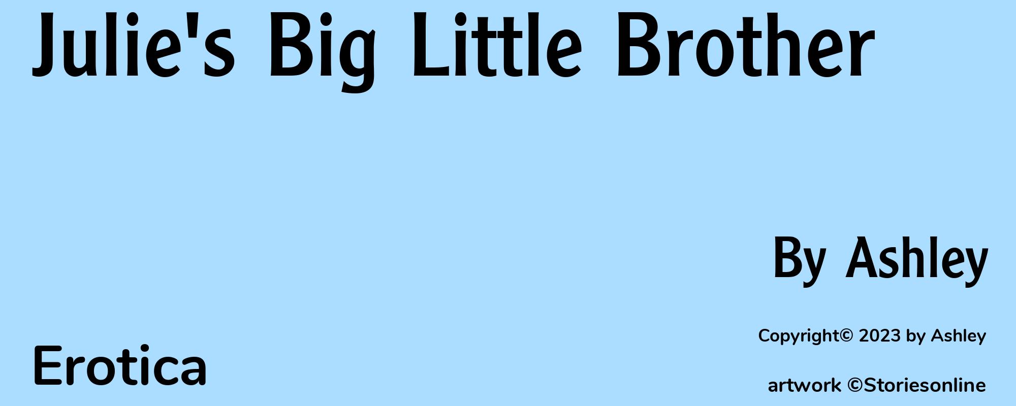 Julie's Big Little Brother - Cover