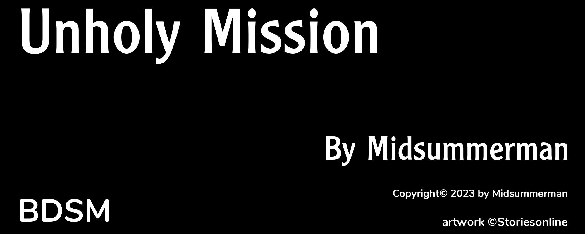 Unholy Mission - Cover