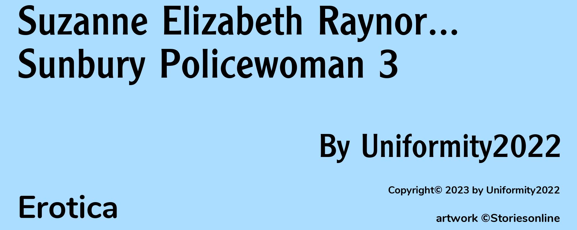 Suzanne Elizabeth Raynor... Sunbury Policewoman 3 - Cover