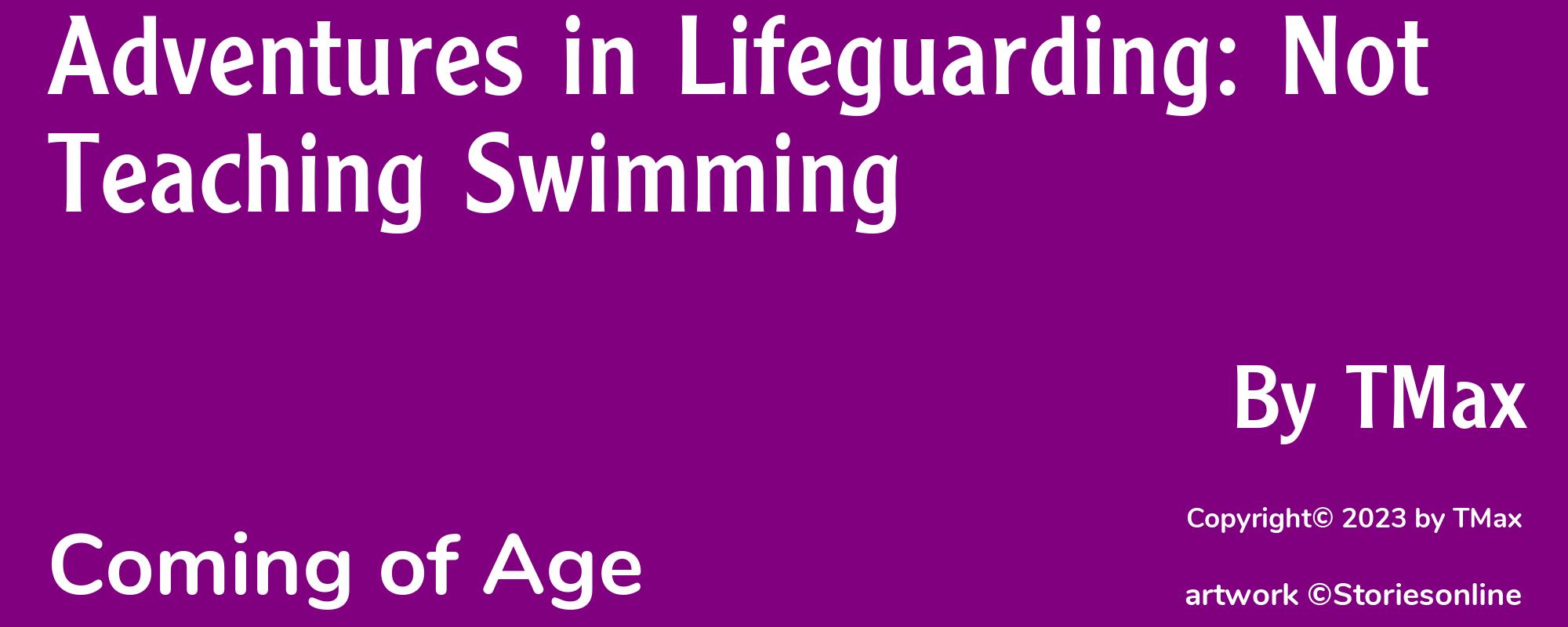 Adventures in Lifeguarding: Not Teaching Swimming - Cover