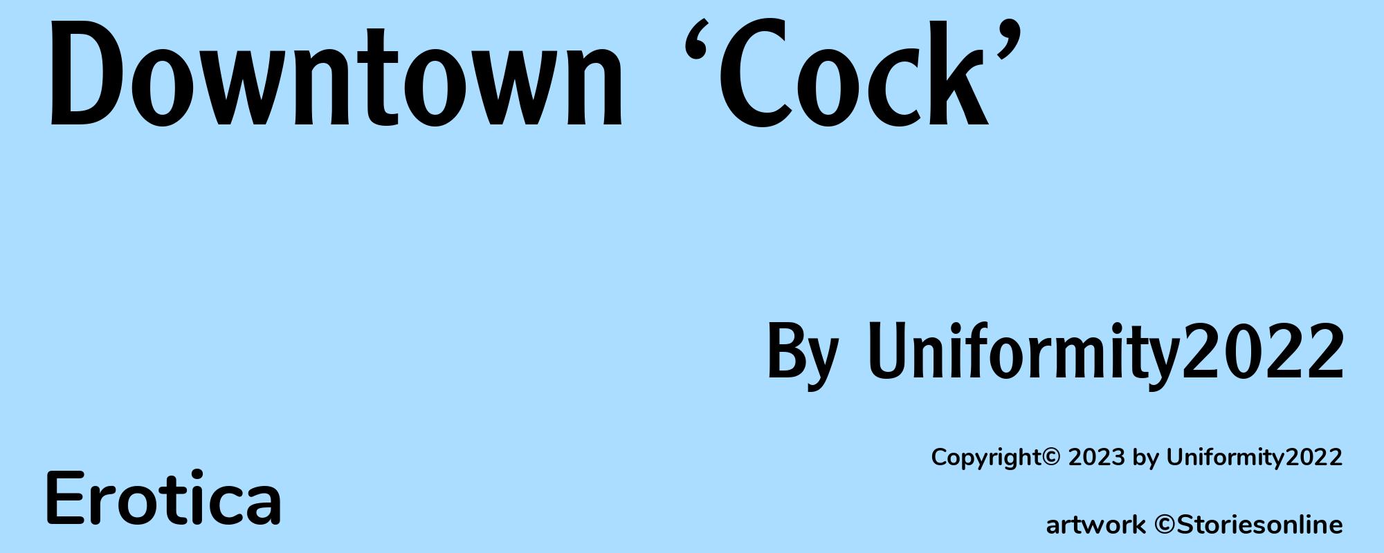 Downtown ‘Cock’ - Cover