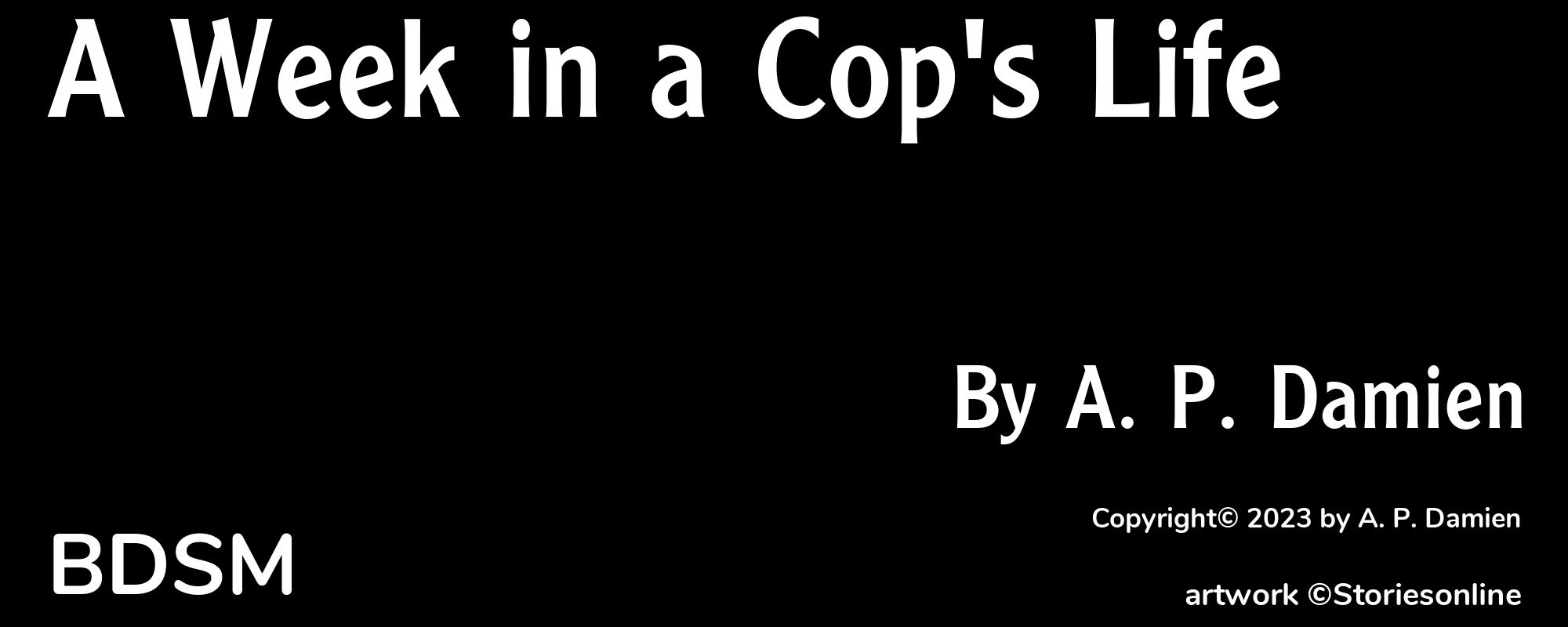 A Week in a Cop's Life - Cover