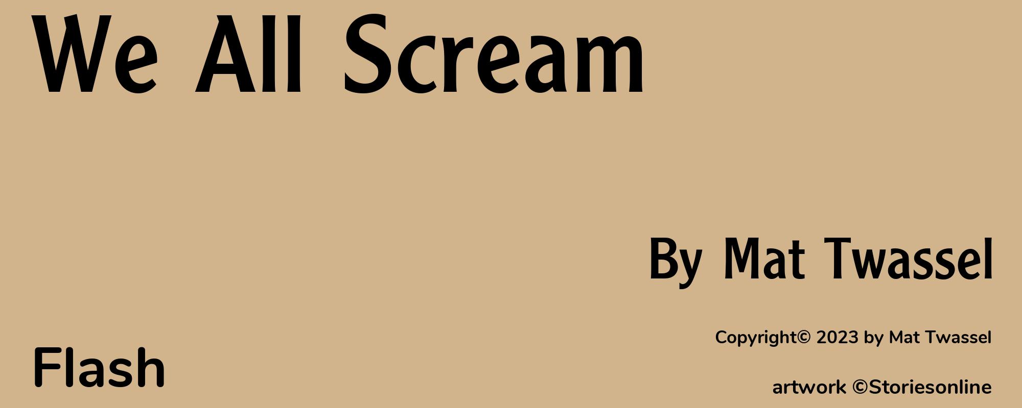 We All Scream - Cover