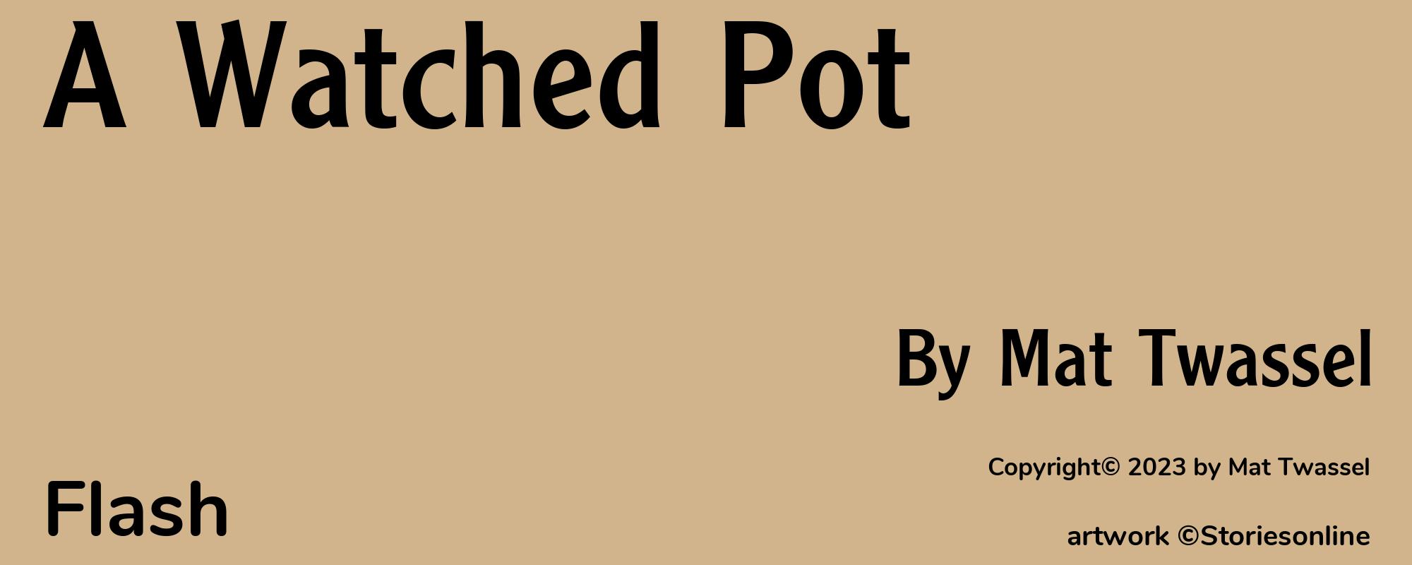 A Watched Pot - Cover