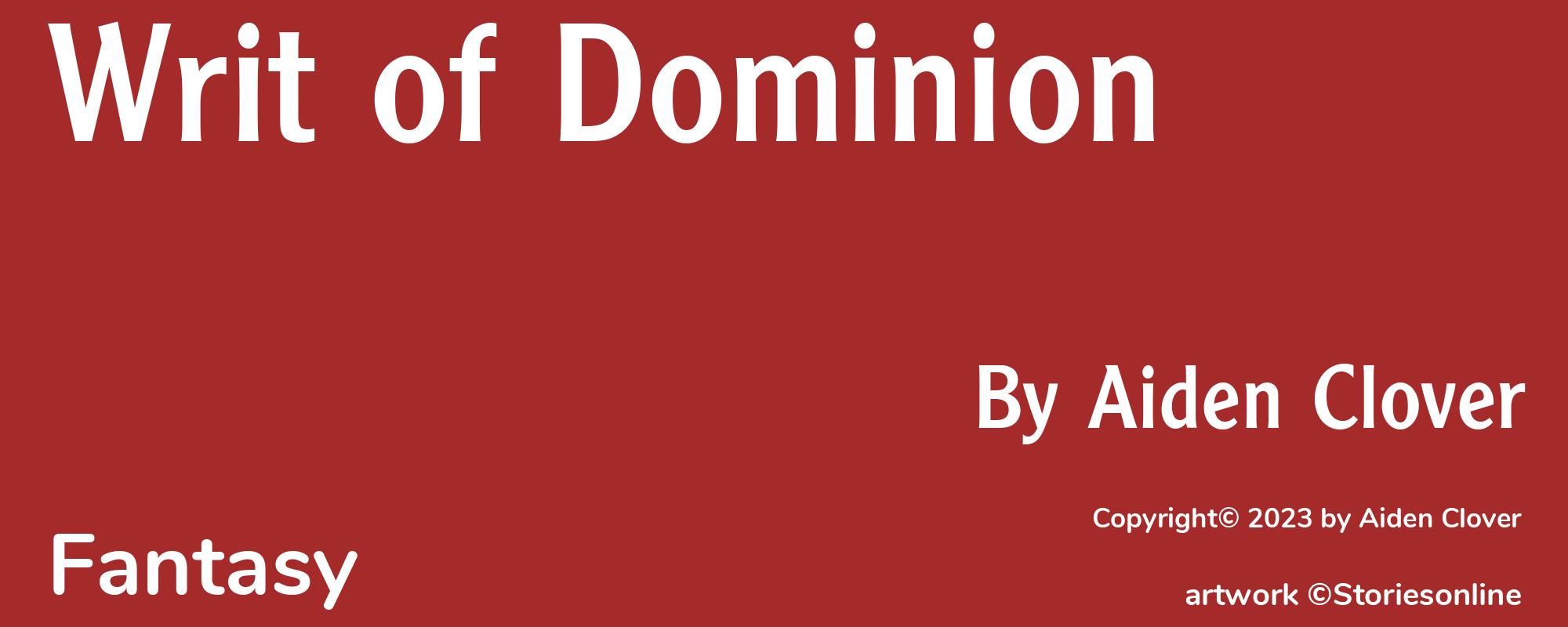 Writ of Dominion - Cover