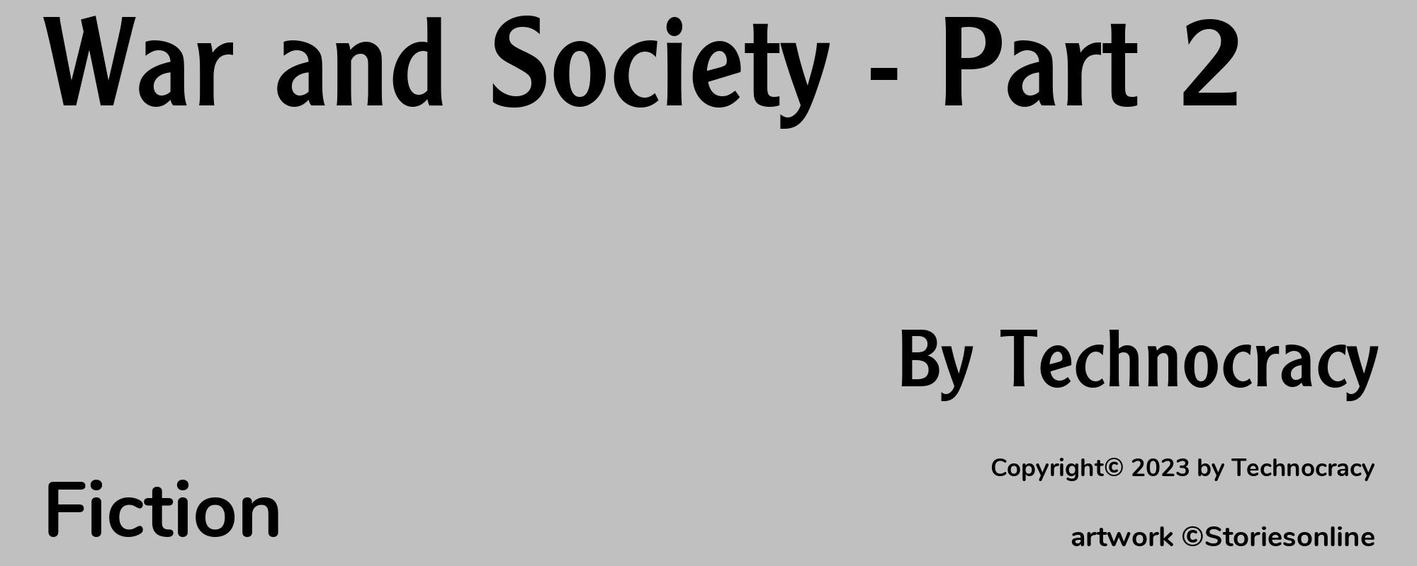 War & Society - Part 2 - Cover