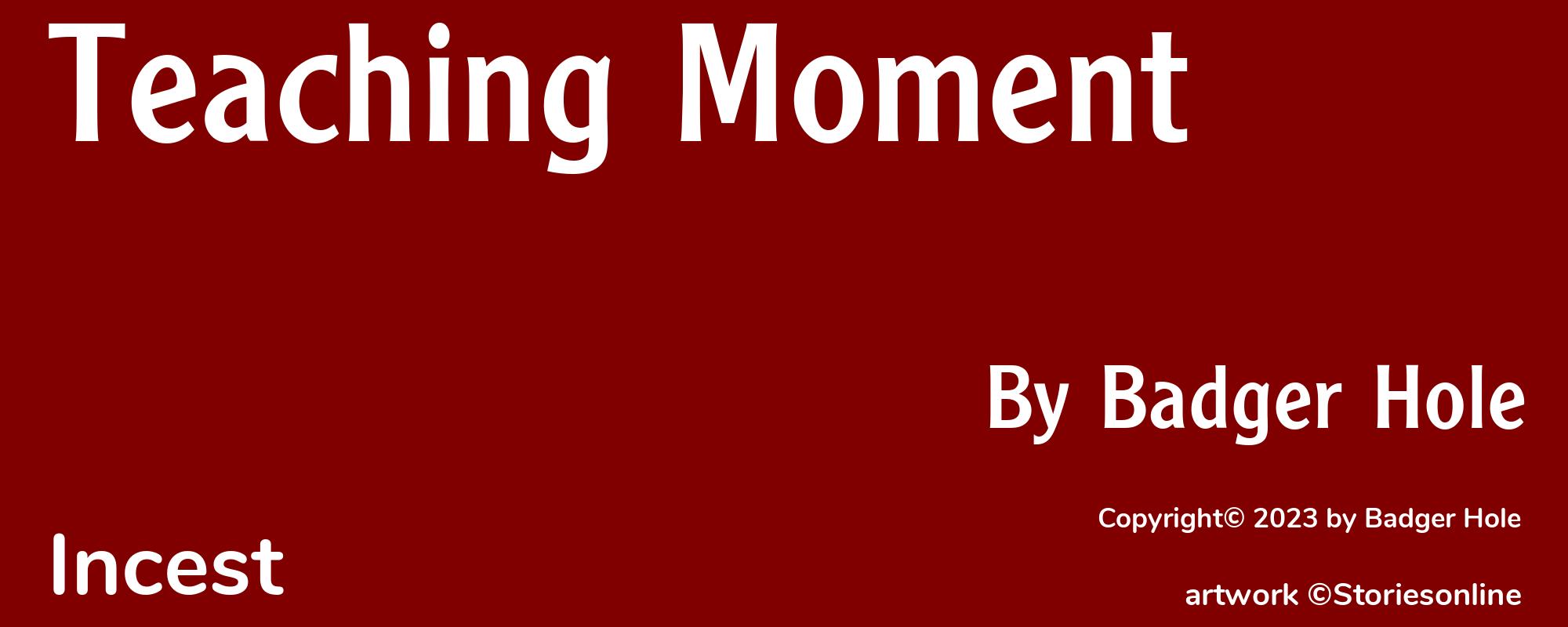 Teaching Moment - Cover